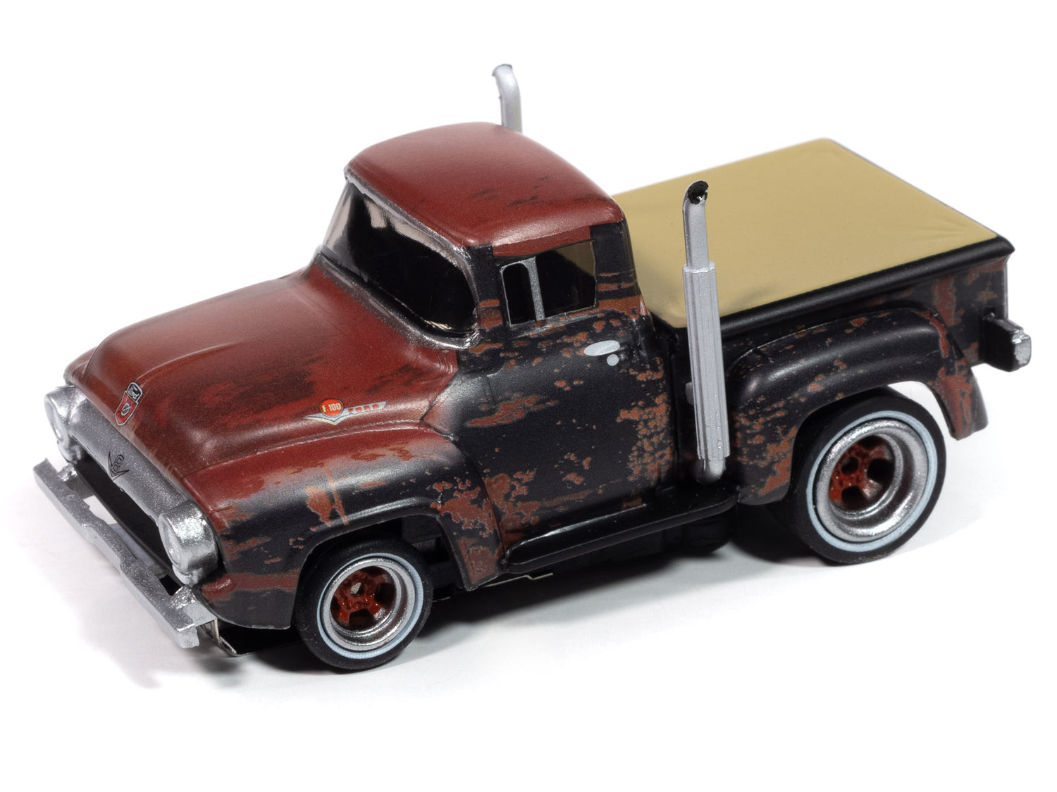 "PRE-ORDER" Auto World 4Gear 1956 Ford F100 Pickup (Rusted) HO Scale Slot Car (DUE JANUARY 2025)