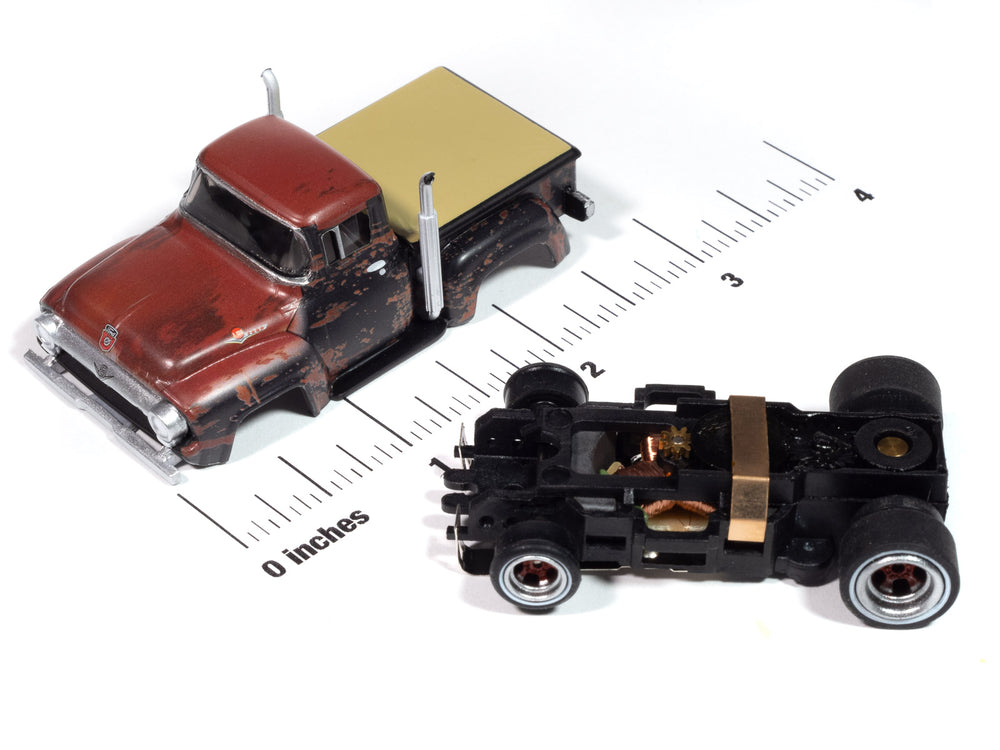 "PRE-ORDER" Auto World 4Gear 1956 Ford F100 Pickup (Rusted) HO Scale Slot Car (DUE JANUARY 2025)