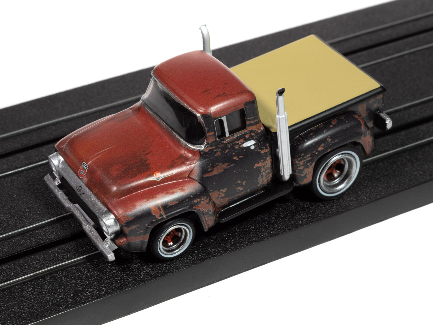 "PRE-ORDER" Auto World 4Gear 1956 Ford F100 Pickup (Rusted) HO Scale Slot Car (DUE JANUARY 2025)