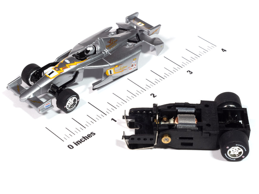 "PRE-ORDER" Auto World Super III 2014 Indy Car Johnny Lightning Special #1 (Gray) HO Scale Slot Car (DUE JANUARY 2025)