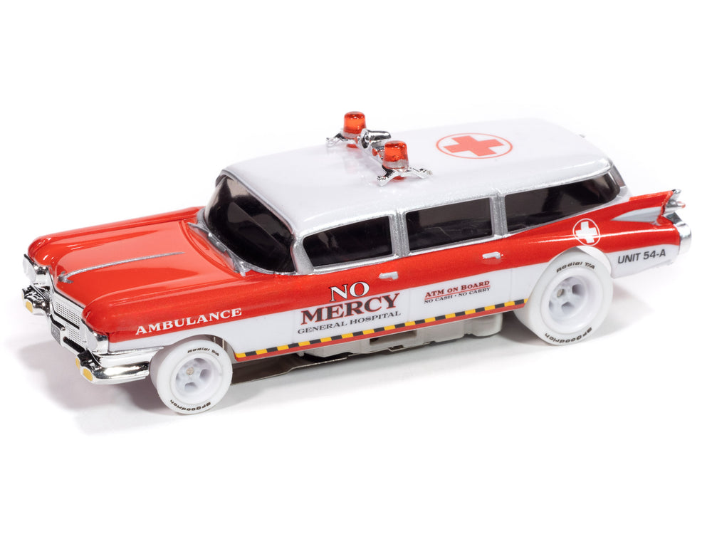 Auto World 4Gear 1959 Cadillac Ambulance (iWheels) HO Scale Slot Car