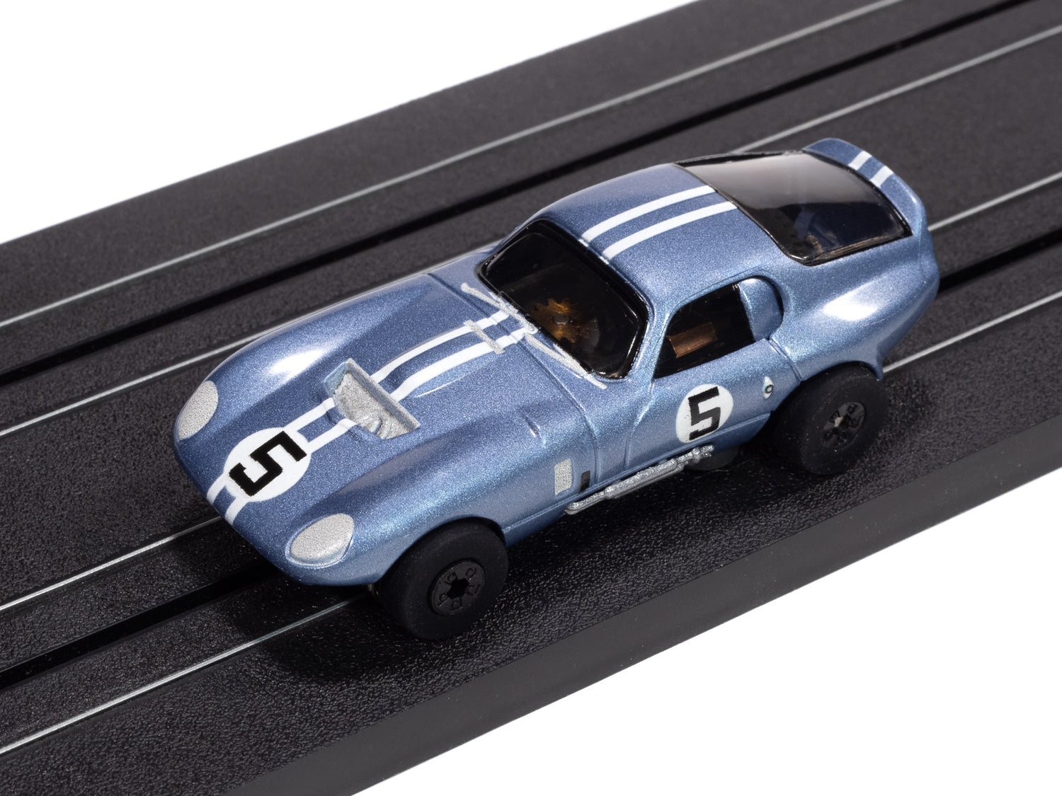 "PRE-ORDER" Auto World Thunderjet 1965 Shelby Cobra Daytona Coupe (Metallic Blue) HO Scale Slot Car (DUE MAY 2025)