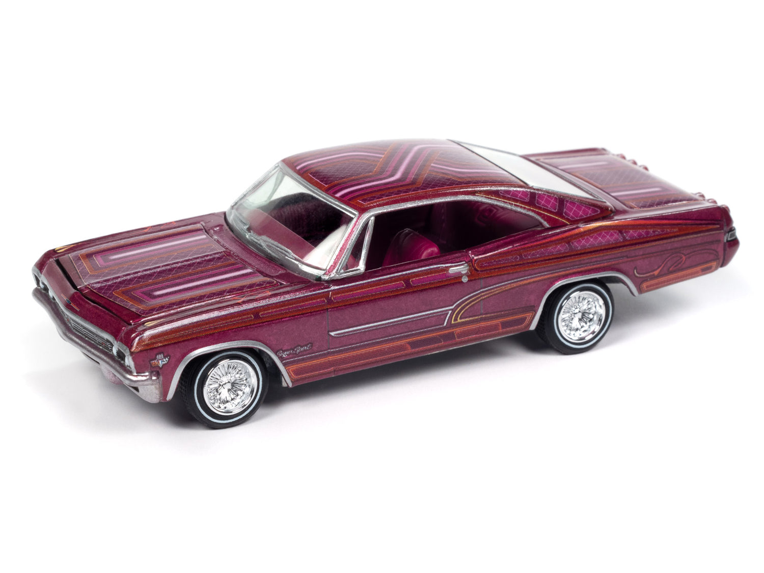 "PRE-ORDER" Johnny Lightning 1965 Chevy Impala SS Lowrider (Perfect Metallic Purple) (Auto World Store Exclusive) 1:64 Diecast (DUE MARCH 2025)