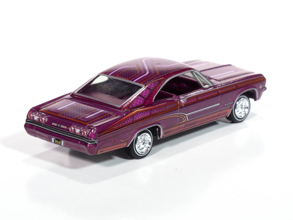 "PRE-ORDER" Johnny Lightning 1965 Chevy Impala SS Lowrider (Perfect Metallic Purple) (Auto World Store Exclusive) 1:64 Diecast (DUE MARCH 2025)