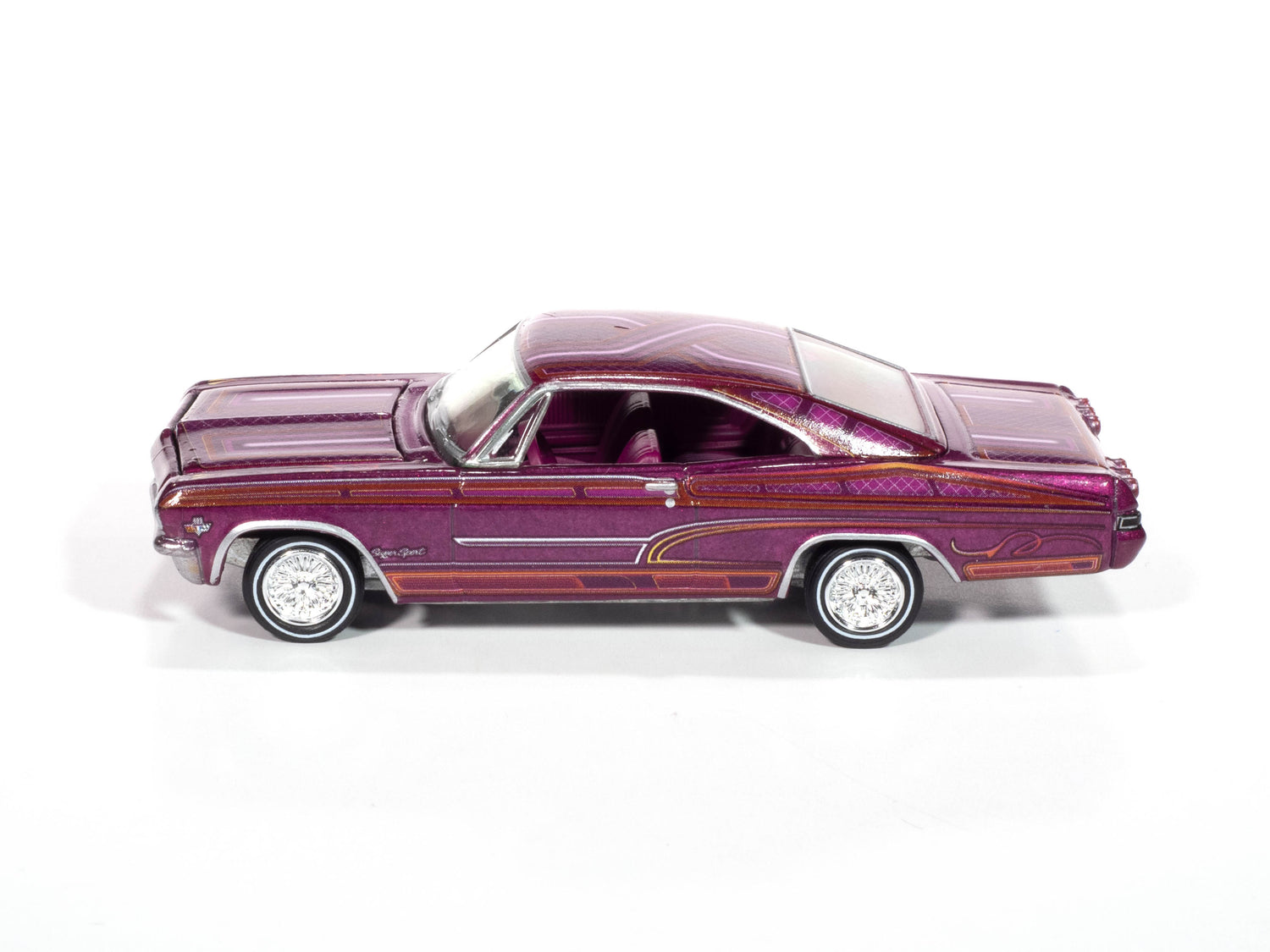 "PRE-ORDER" Johnny Lightning 1965 Chevy Impala SS Lowrider (Perfect Metallic Purple) (Auto World Store Exclusive) 1:64 Diecast (DUE MARCH 2025)