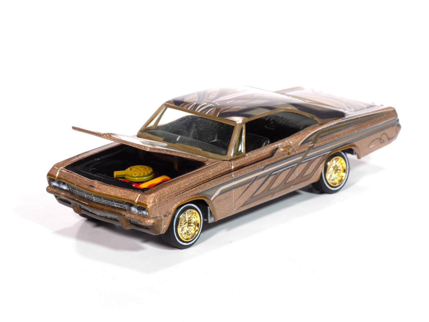 "PRE-ORDER" Johnny Lightning 1965 Chevy Impala SS Lowrider (Custom Bronze Poly) (Auto World Store Exclusive) 1:64 Diecast (DUE MARCH 2025)