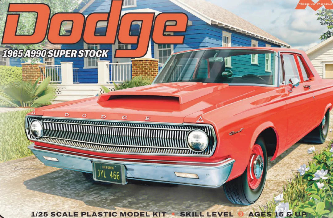 Moebius 1965 Dodge A990 Super Stock 1:25 Scale Model Kit