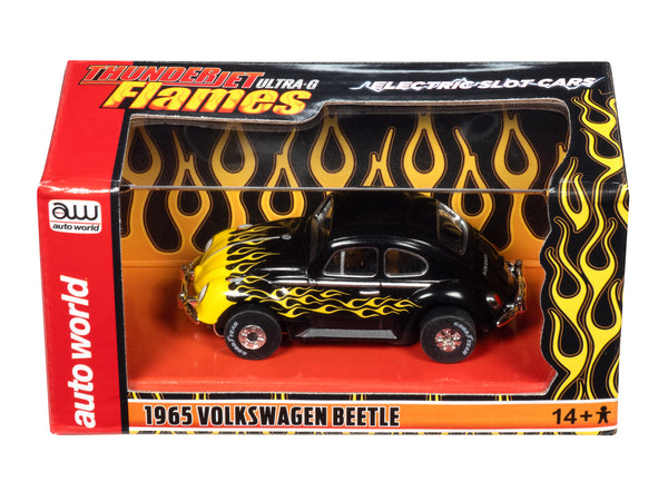 Auto World Thunderjet 1965 VW Beetle (Black w/ Yellow