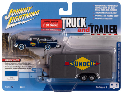 Hotwheels/Matchbox/Greenlight 1/64 Car Auto Transport Trailer WITH MOVING  RAMPS