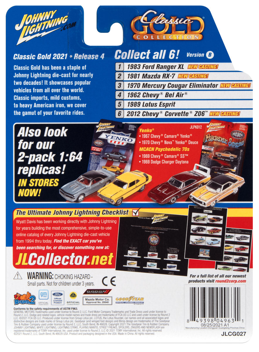 Johnny Lightning Classic Gold 2021 Release 4 Set B (6-Car Set) 1:64 Diecast