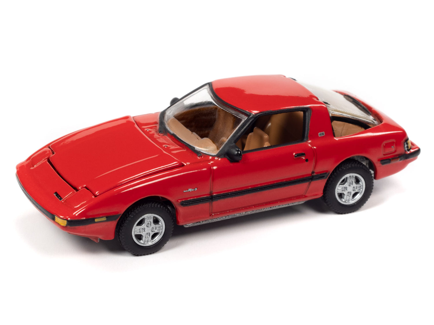 Sunrise Red Mazda RX-7 in classic gold collection Version B