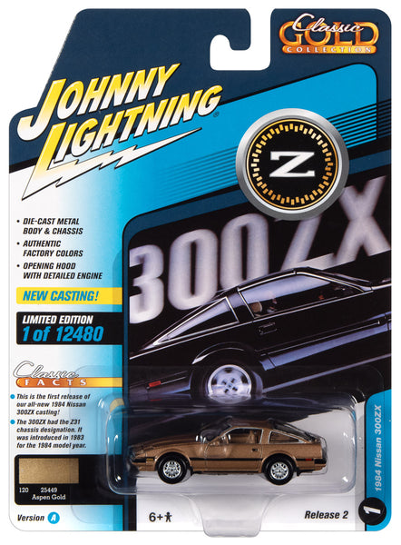 Johnny Lightning Classic Gold 1984 Nissan 300 ZX (Aspen Gold 
