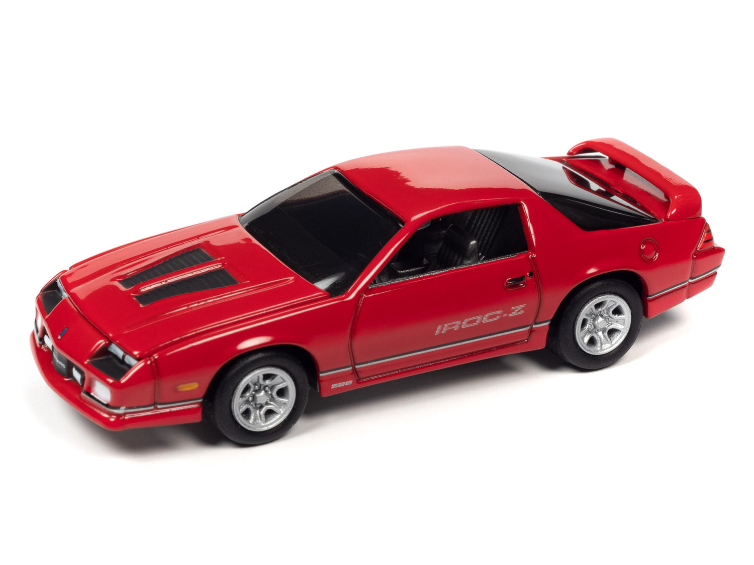 Johnny Lightning 1989 Chevrolet Camaro IROC Z-28 (Red w/IROC-Z Graphics) with Collector Tin 1:64 Diecast