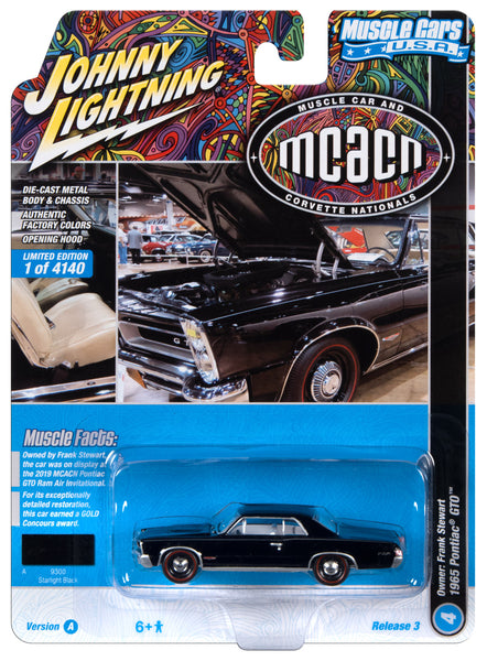 Johnny Lightning Muscle Cars 1965 Pontiac GTO (MCACN) (Gloss Black) 1: |  Auto World Store