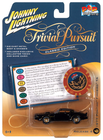 Johnny Lightning Trivial Pursuit 1977 Pontiac Trans Am w/Poker Chip 1:64 Diecast Car
