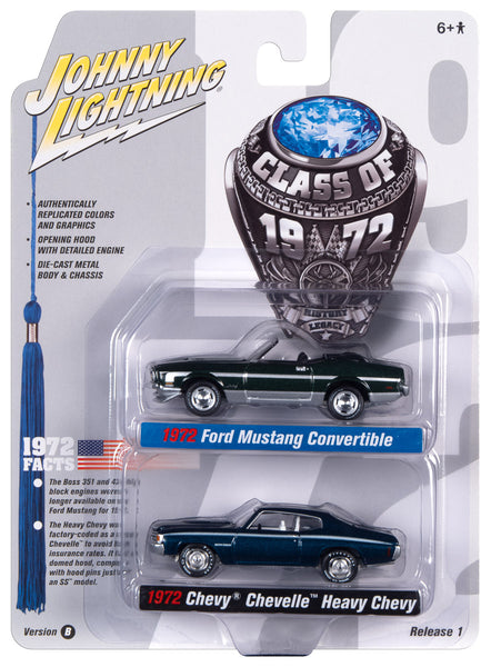Johnny Lightning 2022 Release 1 Class of 1972 B (2-Pack) 1:64 