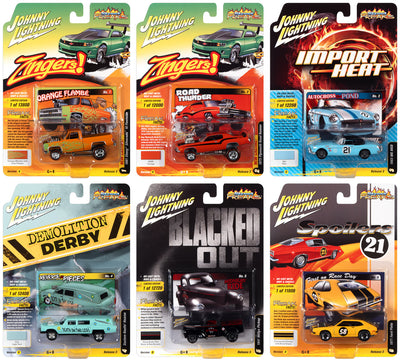 Johnny Lightning Street Freaks 2021 Release 3 Set B (6-Car Sealed Case) 1:64 Scale Diecast