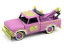 Johnny Lightning Street Freaks 1965 Chevy Truck Tow Truck (Demolition Derby) ( Flat Bright Purple) 1:64 Scale Diecast