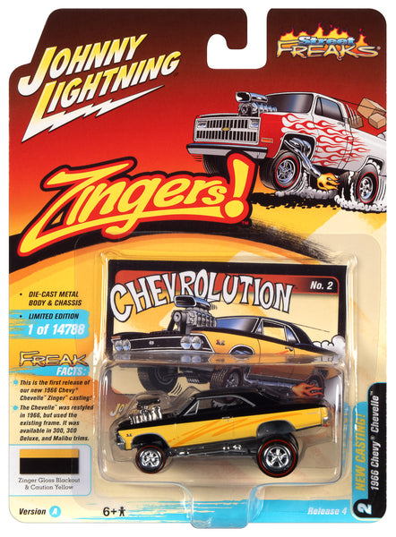 Johnny Lightning - Rare White Lightning! Street Freaks Zingers 1966  Chevrolet Chevelle