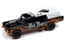 Johnny Lightning Street Freaks Haulin' Hearse (Off Road) (Gloss Black, White Roof w/Mud) 1:64 Scale Diecast