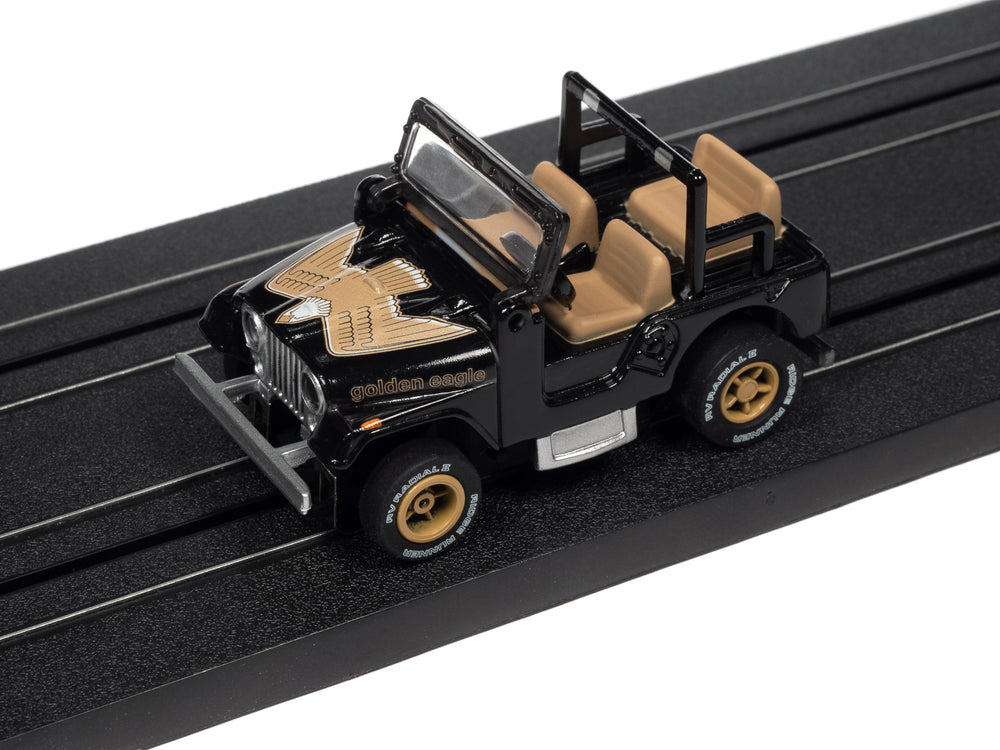 Auto World Xtraction Off Road 1979 Jeep CJ-7 (Black) HO Scale Slot Car